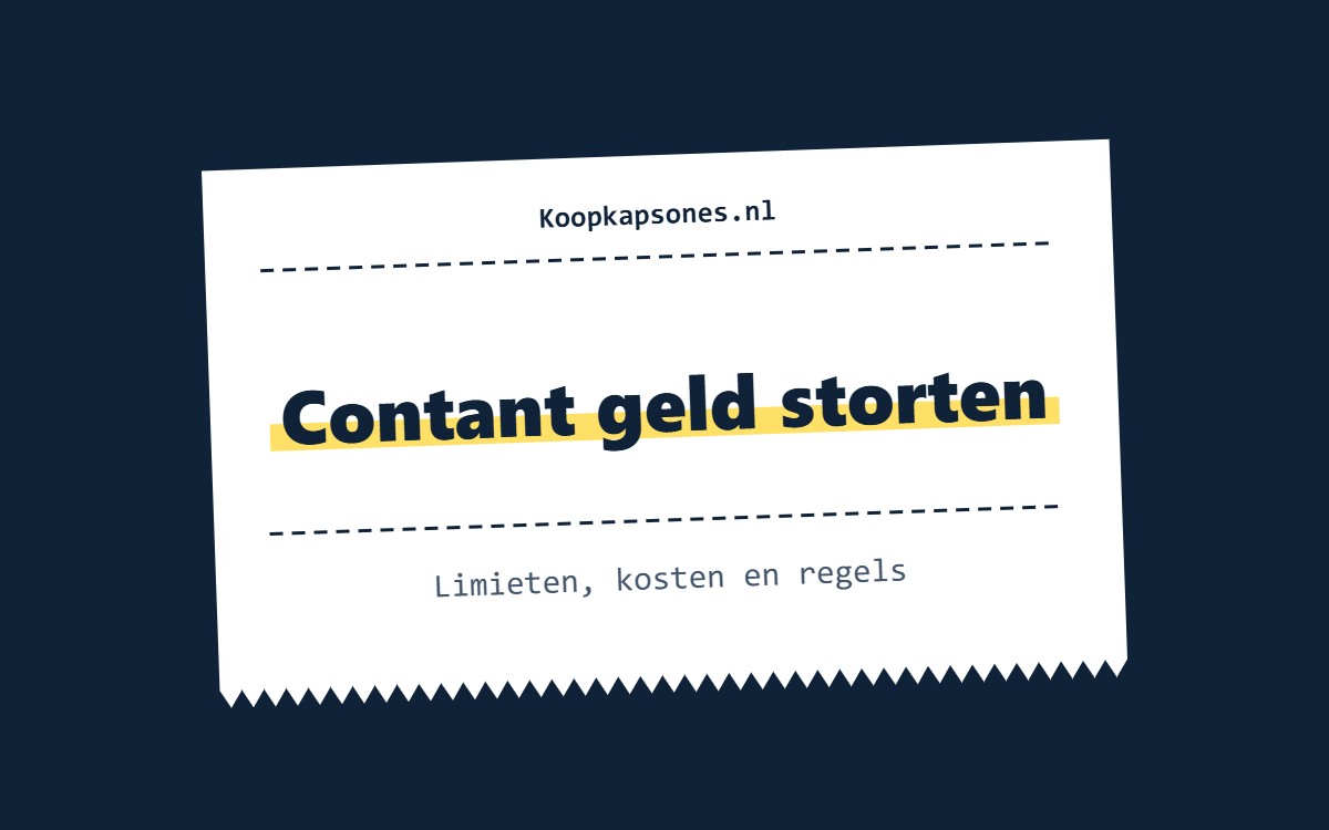 Contant geld storten – Limieten, kosten en regels